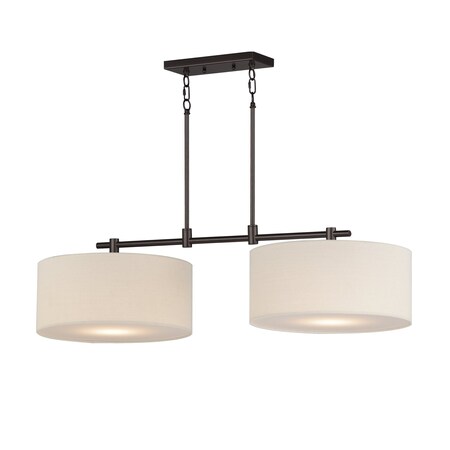 Maxim Lighting Bongo 2-Light Pendant, Oil Rubbed Bronze 10016OMOI